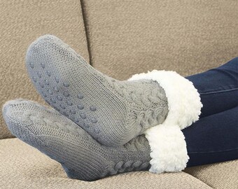 Yliquor 1Pair Christmas Funny Printing Home Socks Winter Warm Bed Sleep Socks Medium Sports Socks Winter Warm Socks Gift for Men Women