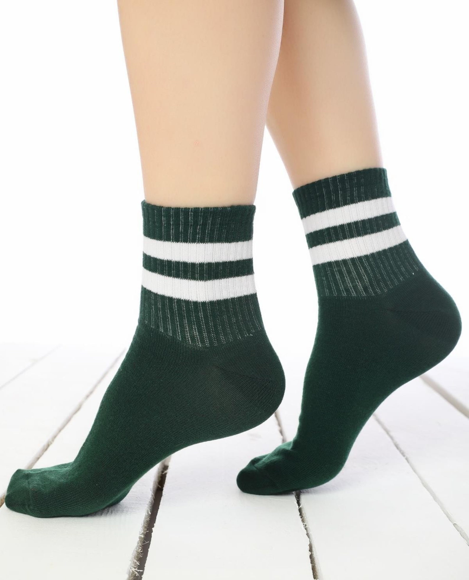 Striped Tennis Socks Cotton Socks Women Socks Etsy