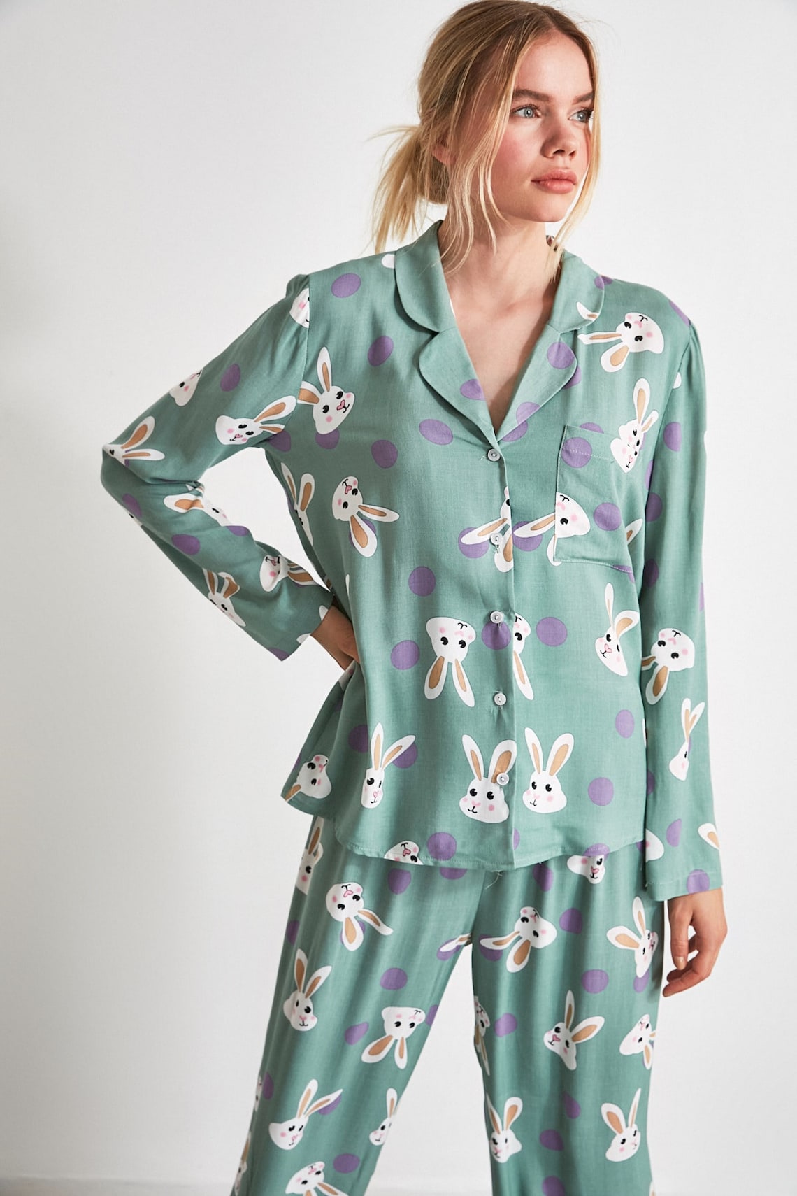 Bunny Pajamas Set For Womens Pajamas for champion women Etsy