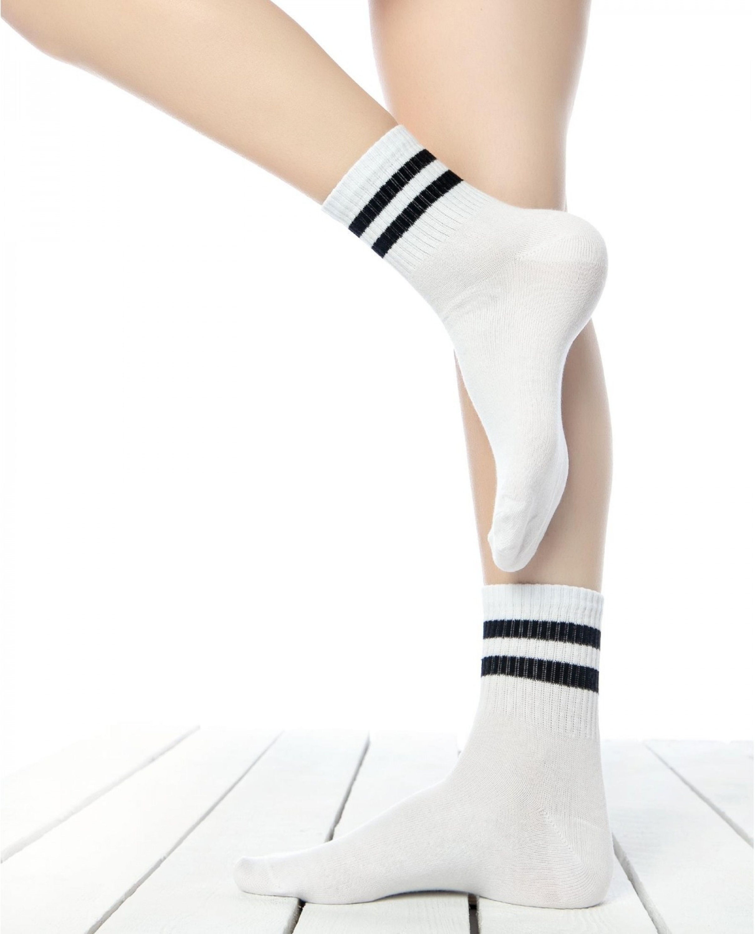 Striped Tennis Socks Cotton Socks Women Socks Etsy