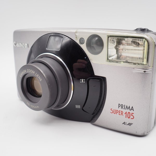 Vintage 35mm Film camera Canon Prima Super 105 / Autoboy Luna 105 S Point & Shoot Zoom camera 35mm Compact retro camera