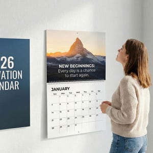 2026 Motivational Wall Calendar and planner gift: Perseverance, Growth, Triumph