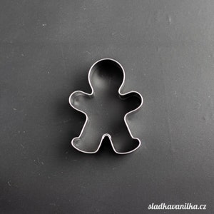 Cookie cutter - small Mr. Gingerbread, gingerbread, biscuit stainless steel