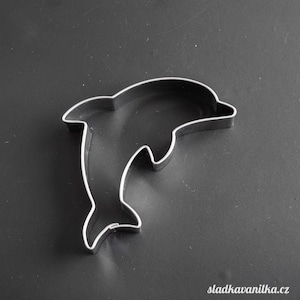 Cookie cutter - dolphin II, gingerbread, biscuit stainless steel