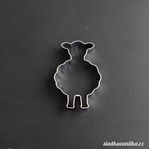 Ausstechform - süßes Schaf, Lebkuchen, Keks Edelstahl