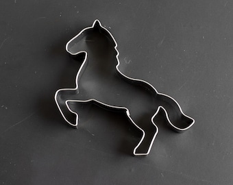 Cookie cutter - horse in jump, gingerbread, biscuit stainless steel