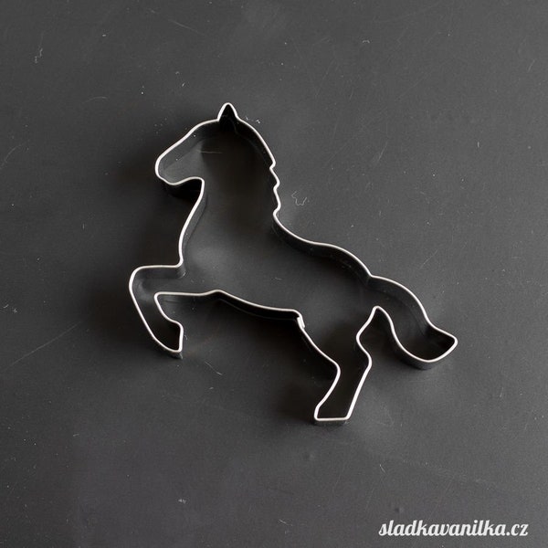 Cookie cutter - horse in jump, gingerbread, biscuit stainless steel