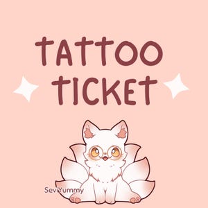 Tattoo Ticket - Vor dem Kauf bitte Beschreibung lesen!