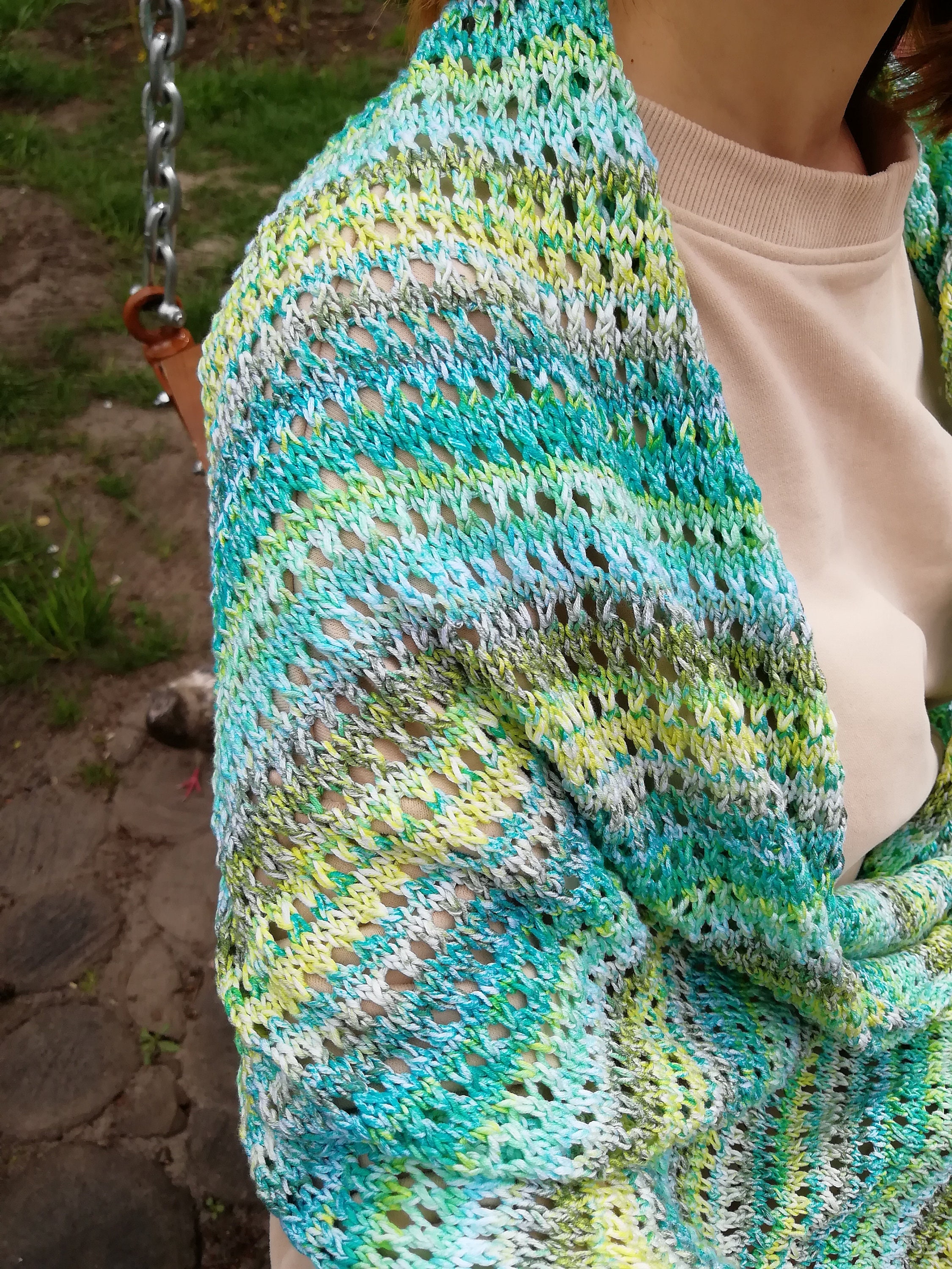Stole Pattern Knitting Tutorial Summer Knitted Etsy Australia