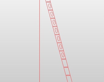 Files / template for ladder with integrated handles