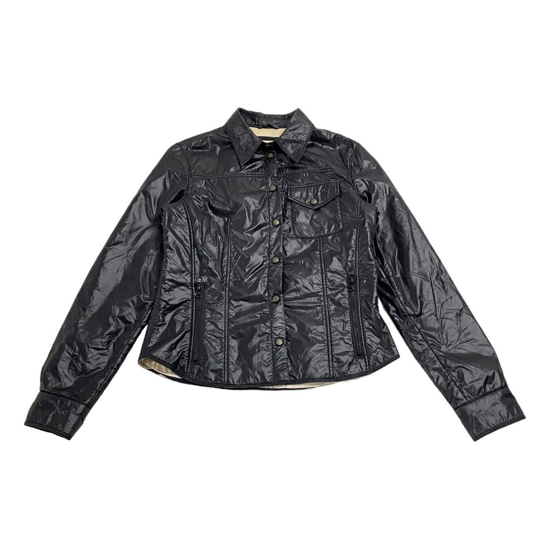 313 Women's Quilted Nylon Jacket Vintage Designer Popper Fastening