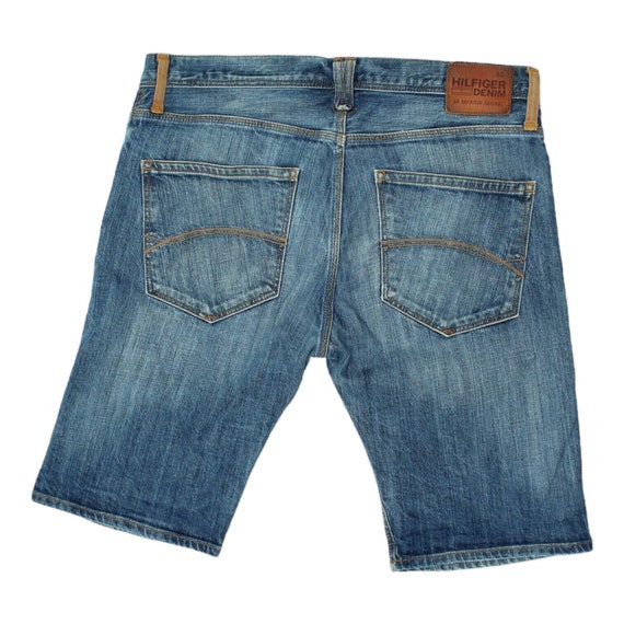 Tommy Hilfiger Denim Mens Blue Jean Shorts Vintage Luxury High End Designer