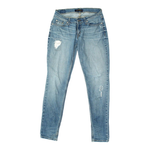 Jean Levi s 524 Superlow Bleu Distressed Too Pour Femme Denim vintage taille basse Etsy France