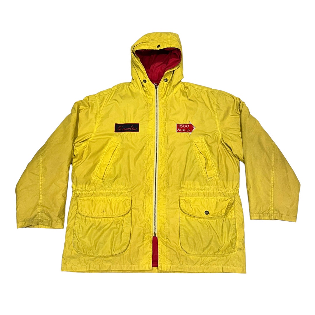 Lanolini 1000 Miglia Quilted Rain Coat Vintage Yellow Mid - Etsy