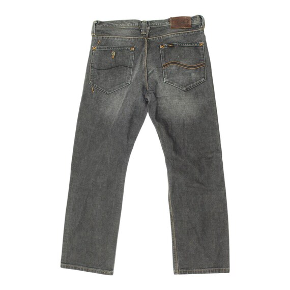 Jeans a gamba dritta neri da uomo Lee Denim di lusso vintage di
