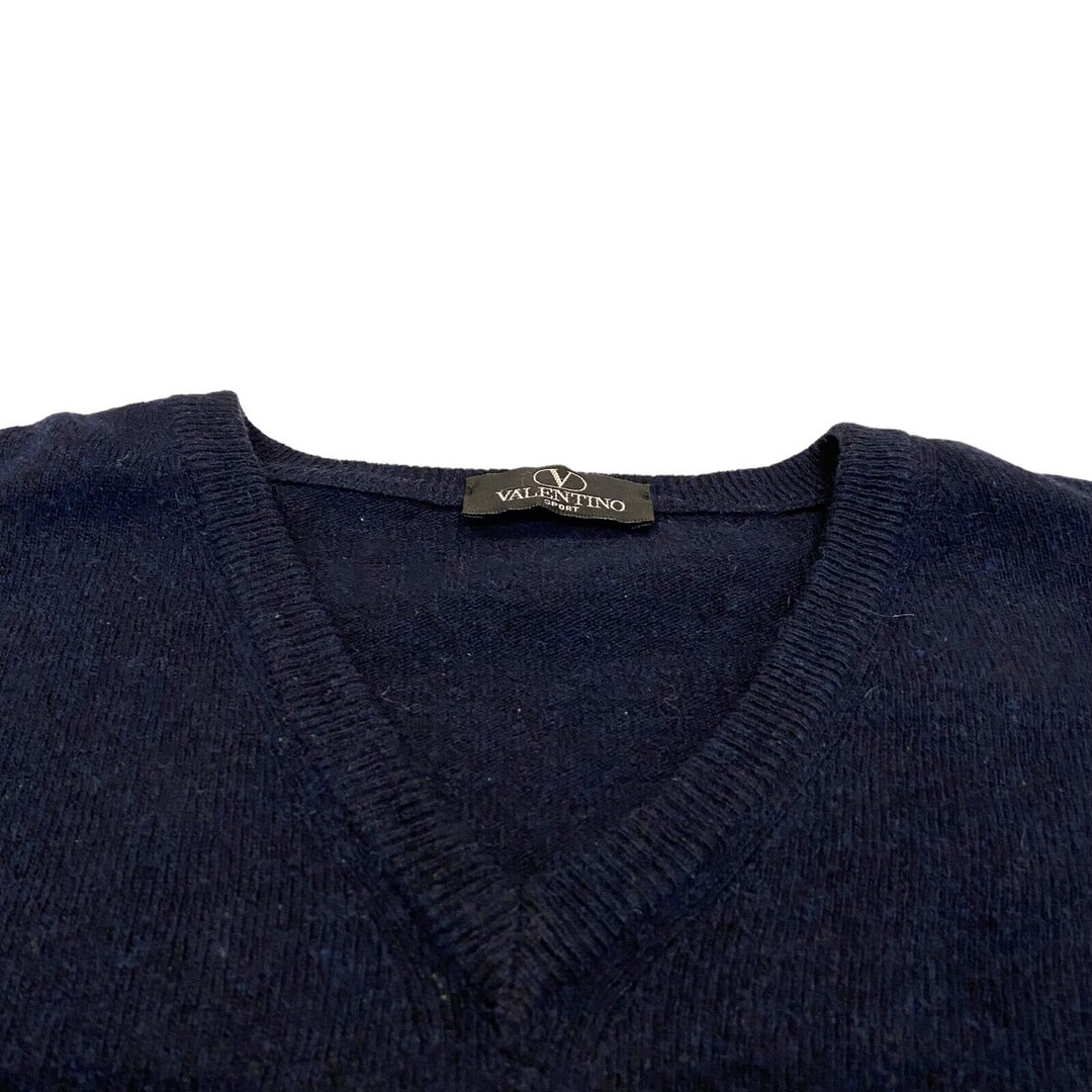 Valentino V Neck Wool Knit Jumper Vintage High End Designer - Etsy