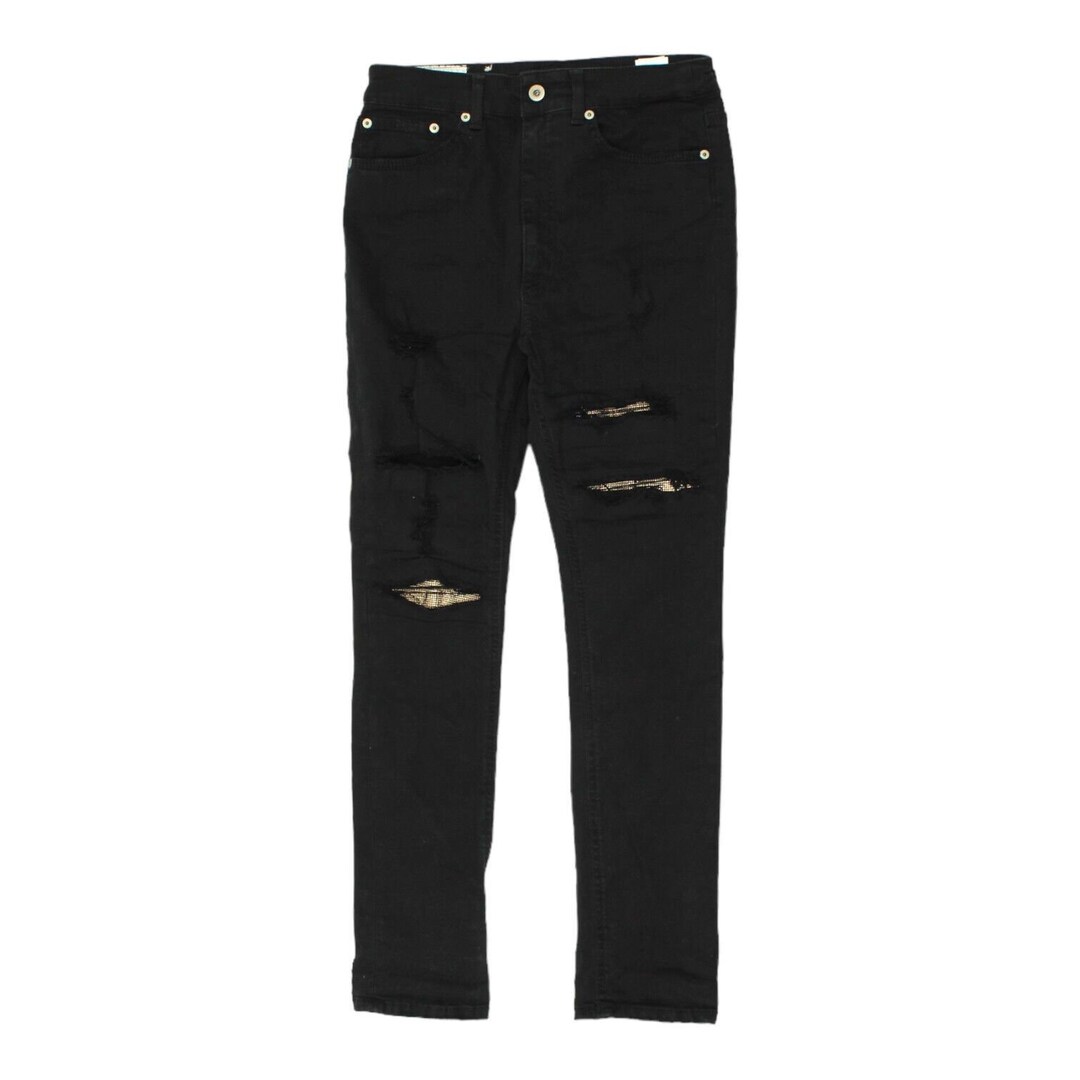 デニム・ジーパン DONDUP Woman Jeans Black DP268BBS0030DPTD 999 BOOSTER STRAP PANT BLACK DENIM – trashandvaudeville
