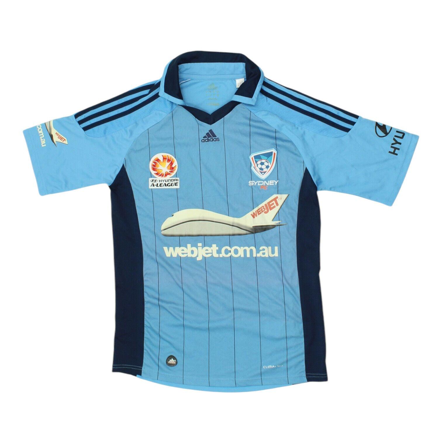 Sydney FC 2012/13 Mens Blue Adidas Home Shirt | Football A League Jersey VTG
