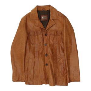 Veste en cuir mi-longue Aviatrix marron pour homme | Design haut de gamme vintage