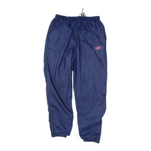 Nike Navy Tracksuit Bottoms | Vintage 90s Mens Track Pants Sports Trousers