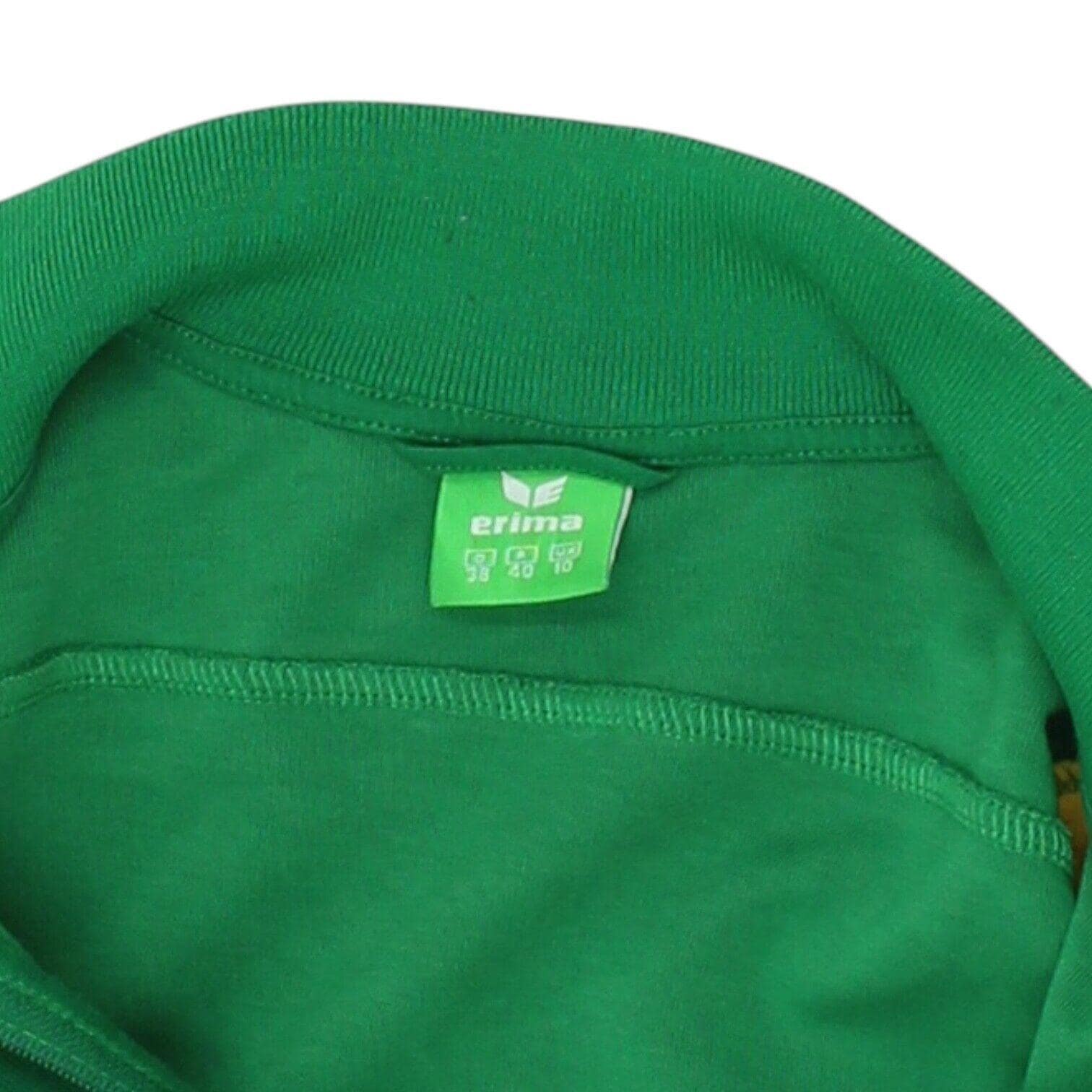 Erima Mens Green Yellow Track Jacket | Vintage 90s Retro