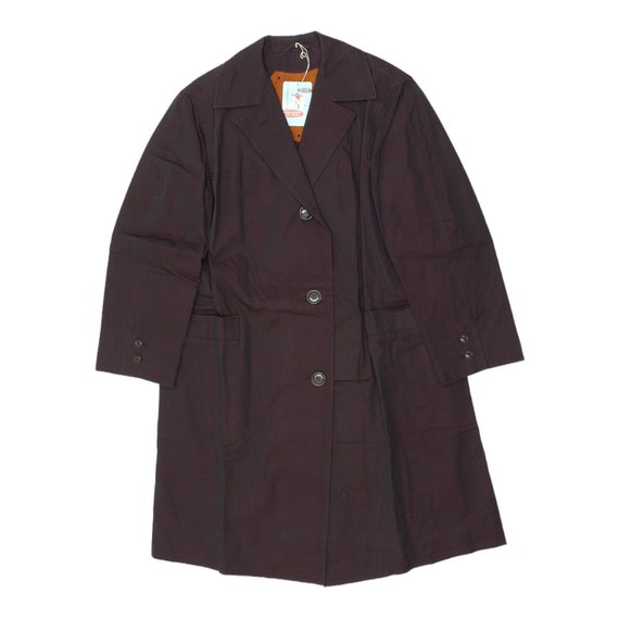 Confezioni Womens Long Burgundy Overcoat | Vintag… - image 1