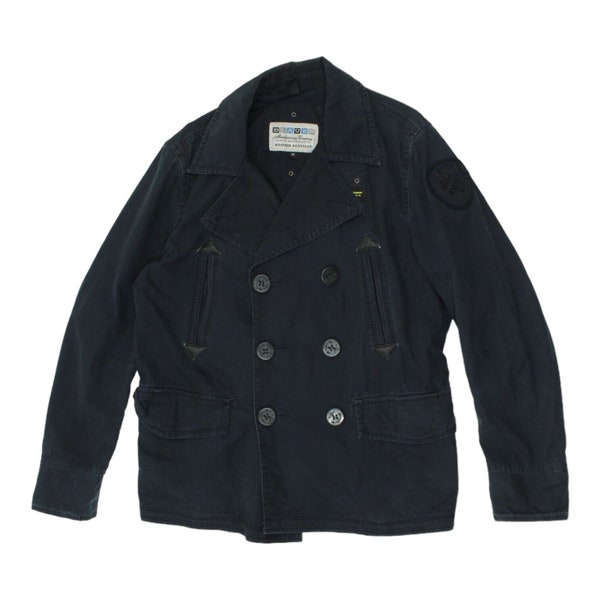 Navy Pea Coat - Etsy