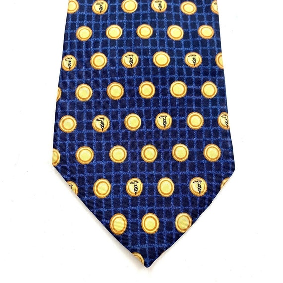 Trussardi Uomo Dot Pattern Silk Tie | Vintage Lux… - image 3