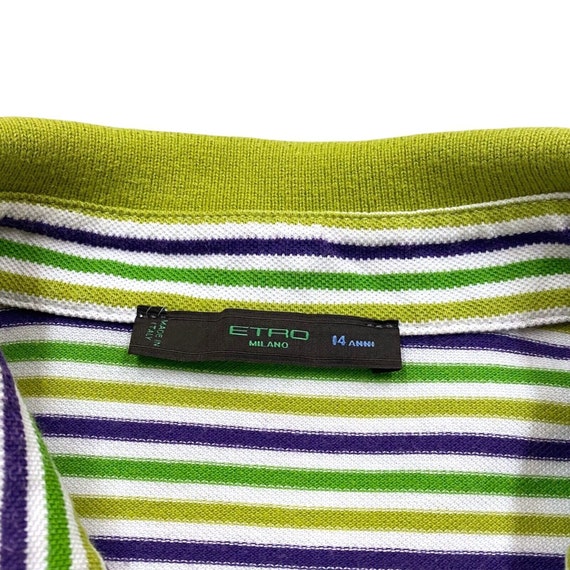 Etro Kids Striped Polo Shirt | Vintage High End D… - image 3