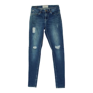Diesel Womens Blue Distressed Classic Skinny Jeans | Vintage Designer Denim VTG