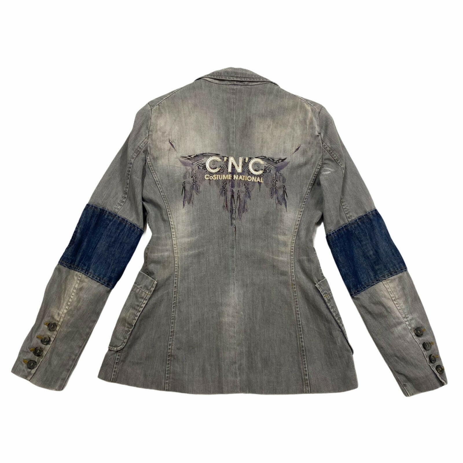CNC Costume NATIONAL Womens Denim Blazer Jacket Vintage - Etsy