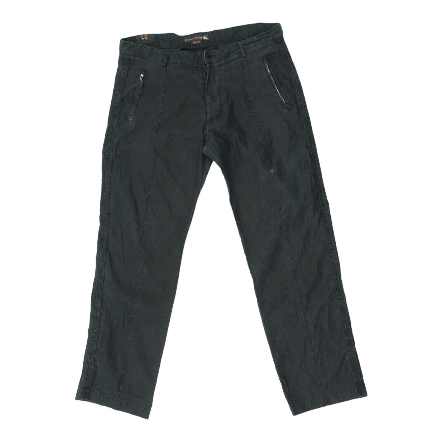 Dekker Urban Utility Denim Mens Grey Trousers | Vintage Designer Jeans VTG