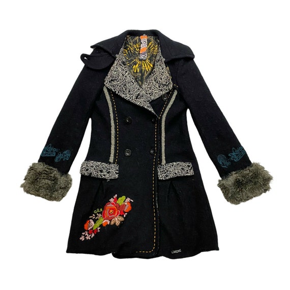 Desigual Womens Embroidered Floral 