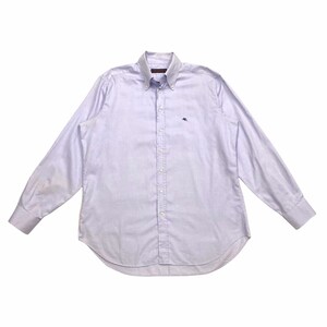 Etro Button Down Collar Smart Shirt | Vintage High End Designer Purple Lilac VTG