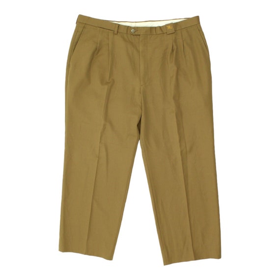 Burberrys Mens Camel Brown Chino Suit Trousers | … - image 1
