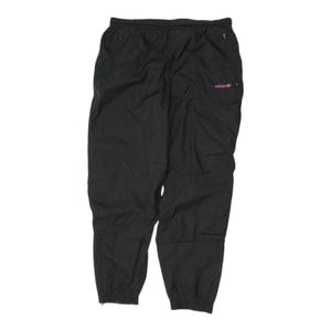 Adidas Black Tracksuit Bottoms | Vintage Mens 90s Sportswear Sports Track Pants