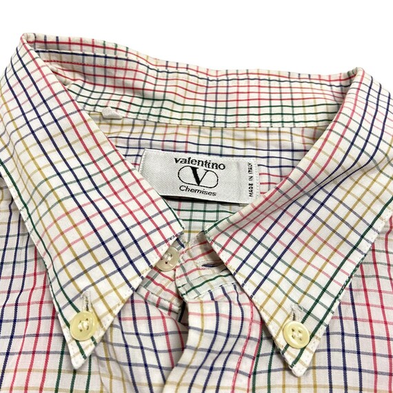 Valentino Short Sleeve Check Shirt | Vintage High… - image 2