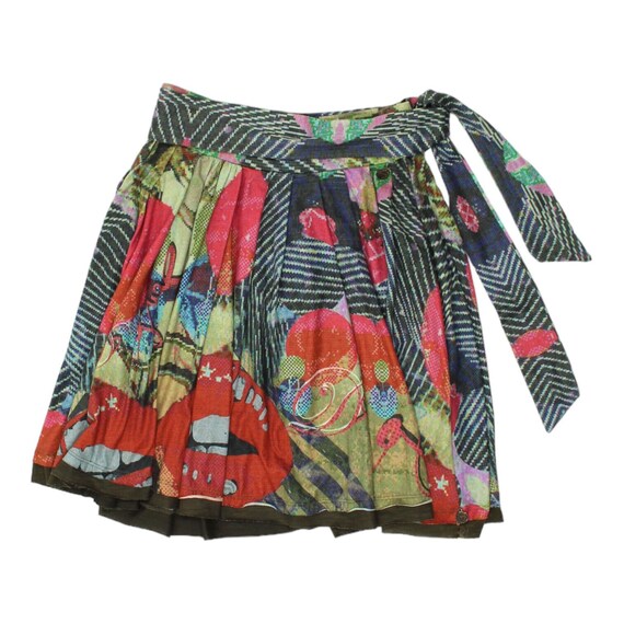 Falda plisada desigual sale