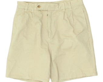 Alberto Aspesi Herren Beige Baumwoll Chino Shorts | Vintage High End Designer VTG