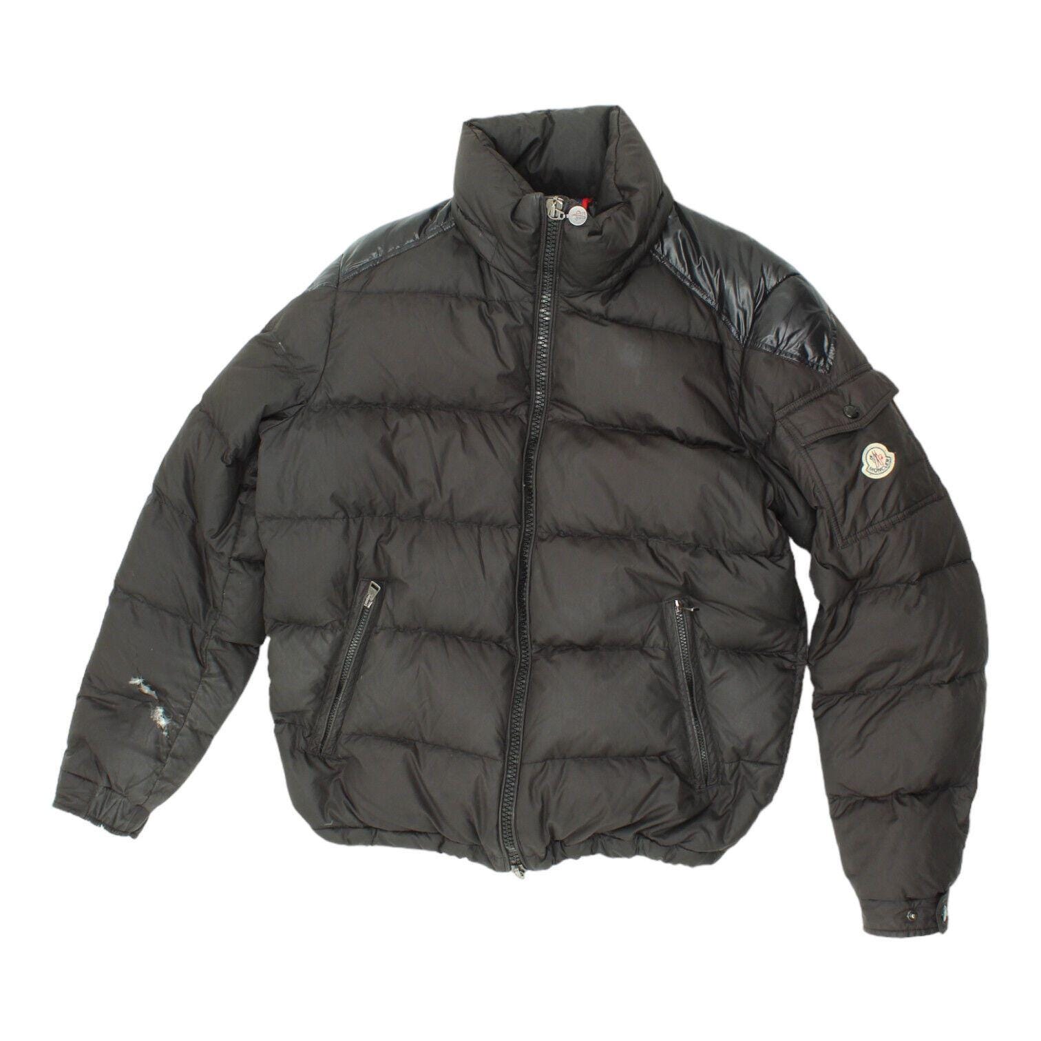 Moncler Herren Schwarz Gefütterte Steppjacke | Vintage High End Designer VTG