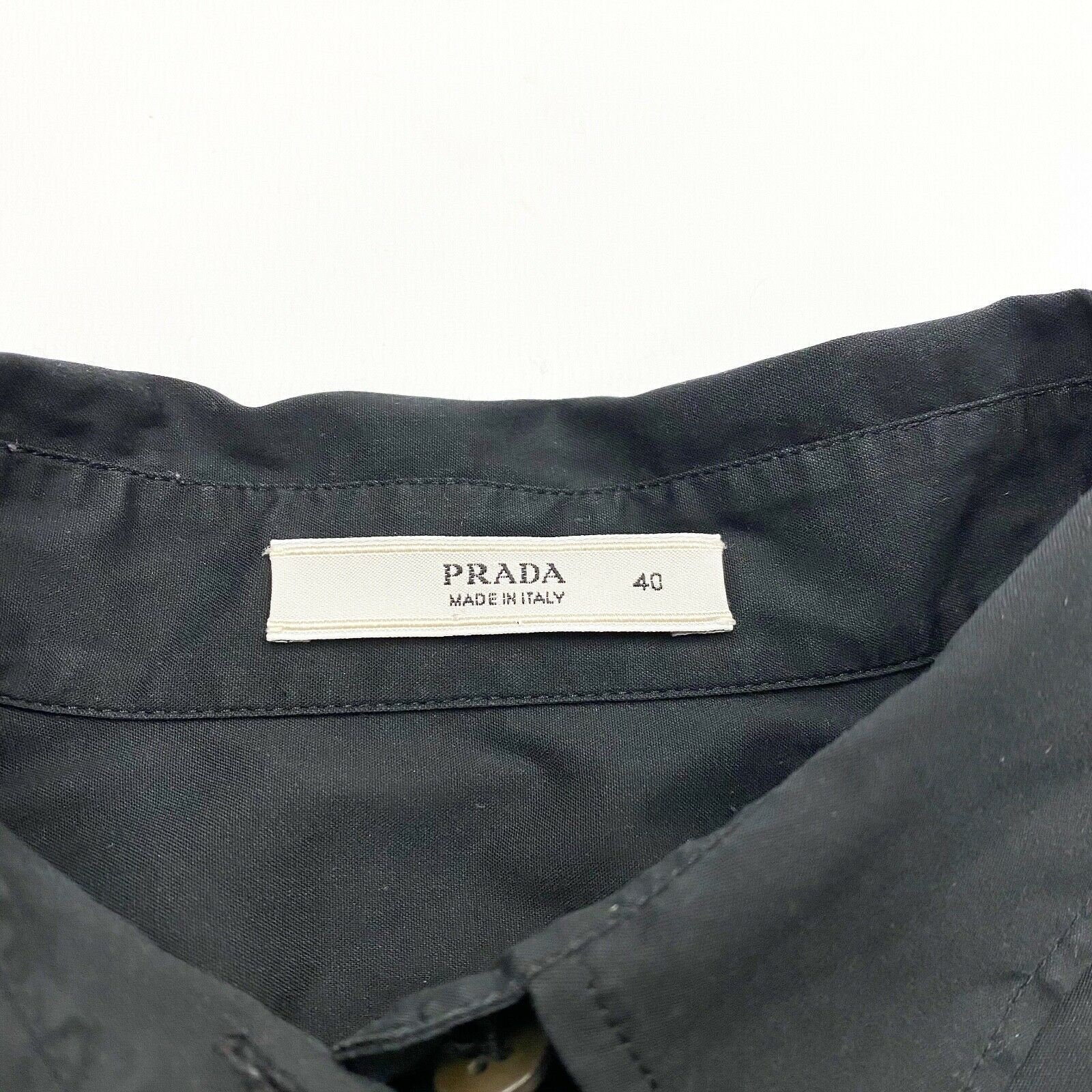 Prada Womens Button Up Work Shirt Vintage High End Luxury | Etsy