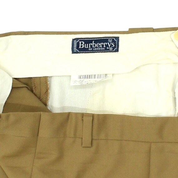 Burberrys Mens Camel Brown Chino Suit Trousers | … - image 3