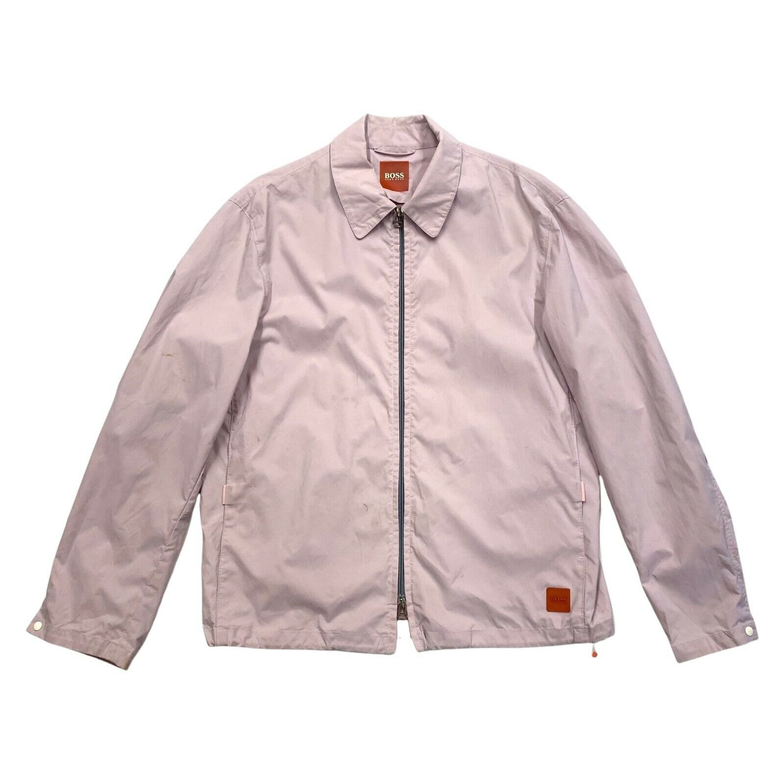 Hugo Boss Harrington Style Zip Nylon Jacket Vintage High End Designer Pink VTG Etsy Hong Kong