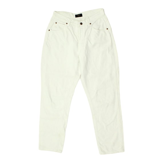 Valentino Mens White High Waisted Tapered Jeans |… - image 1