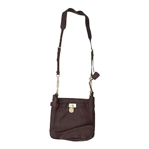 Michael Kors Damen Burgund Crossbody Handtasche | Vintage High End Designer Tasche