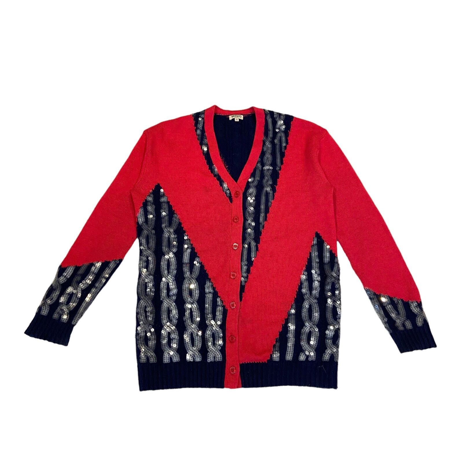 Vintage 90s 'kenzo' Striped Cardigan - Etsy