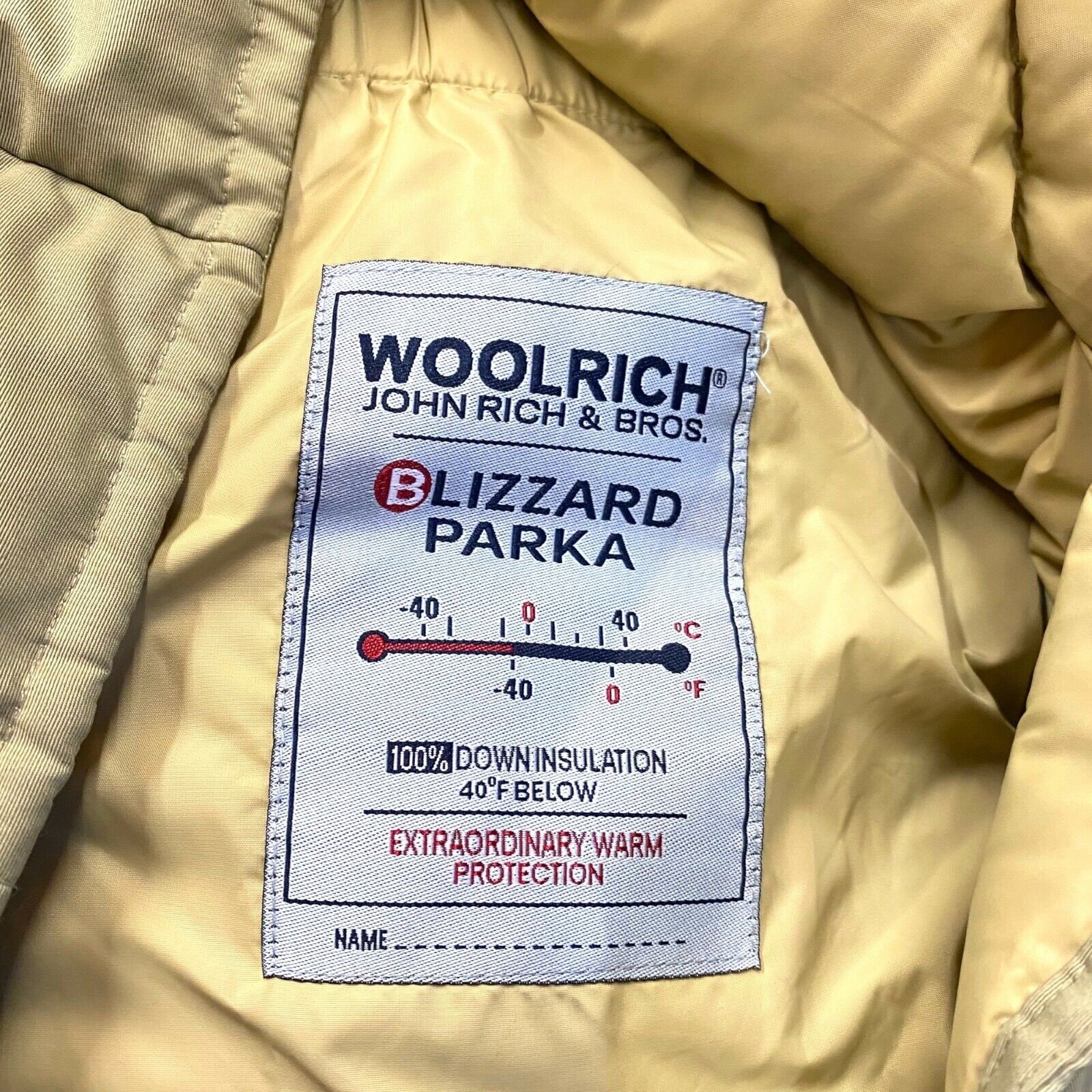 Woolrich Down Padded Blizzard Parka 