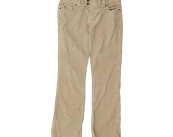 Abercrombie & Fitch Braune Bootcut-Cordhose mit niedrigem Bund für Damen | Designer