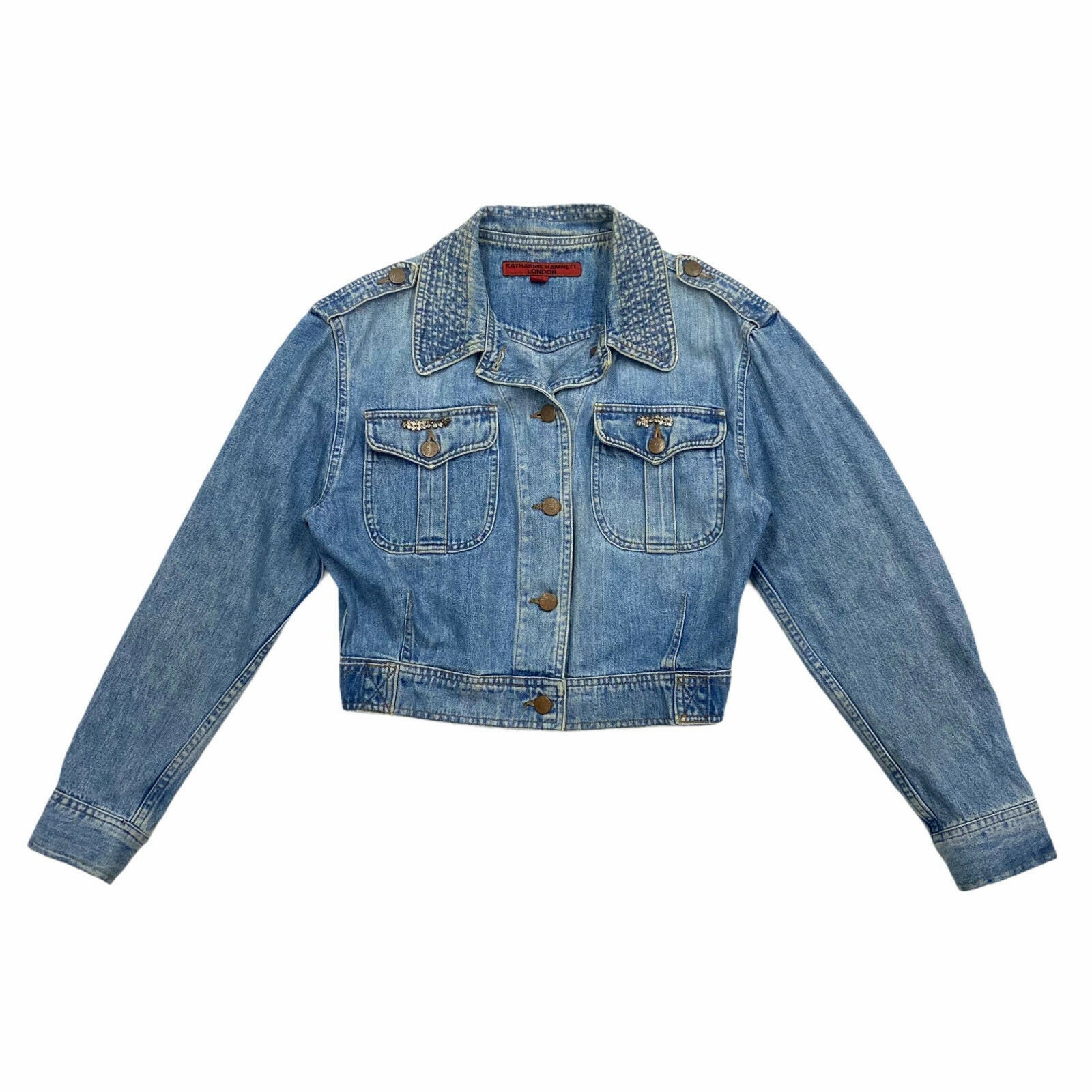 Katharine Hamnett London Womens Denim Jacket Vintage High - Etsy
