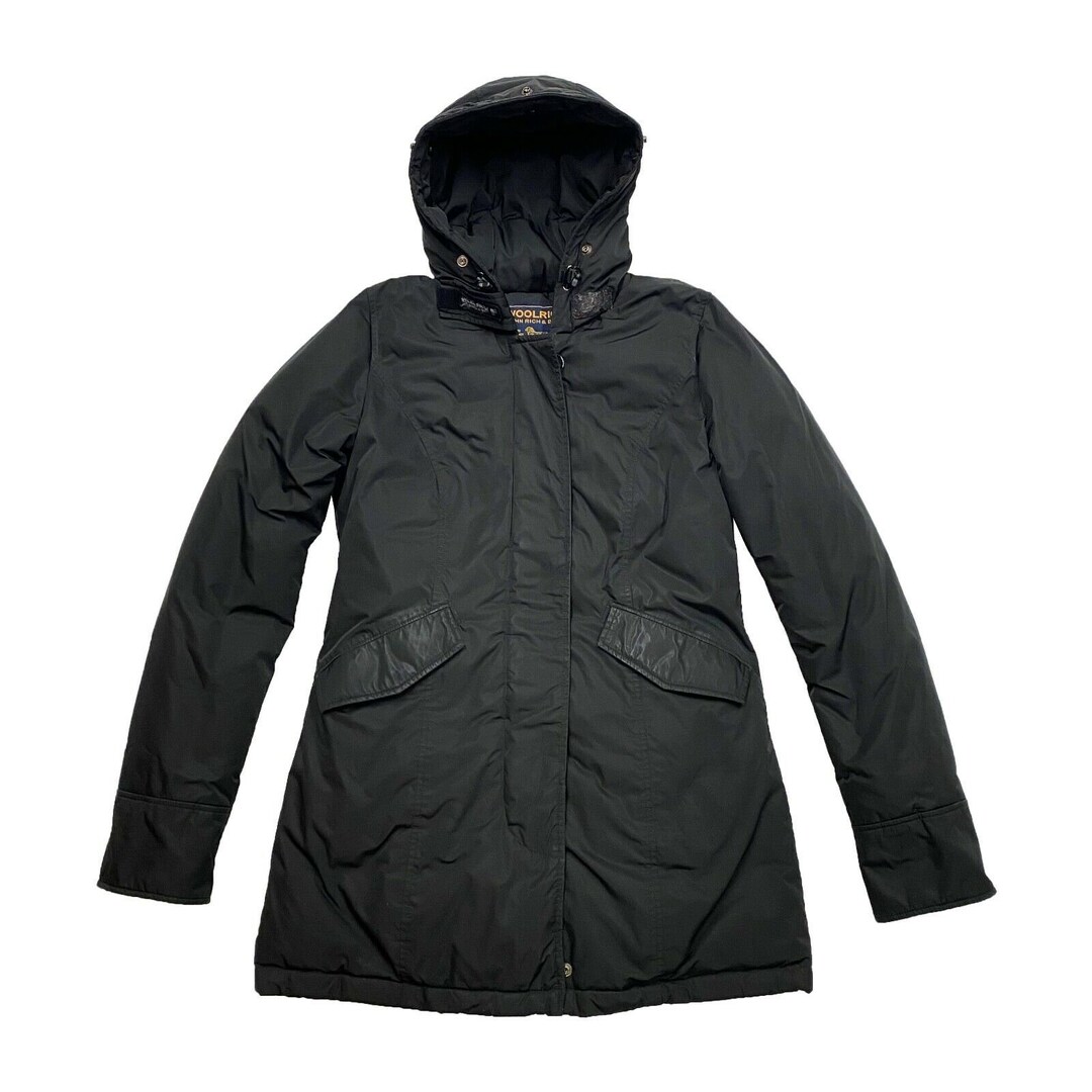 Woolrich Womens Long Quilted Coat Vintage Designer Padded Jacket